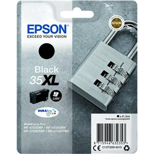 Epson C13T35914010 (35XL) Ink Cartridge Black High Capacity 2.6K Pages 41.2ml