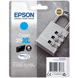 Epson C13T35924010 (35XL) Ink Cartridge Cyan High Capacity 1.9K Pages 20.3ml
