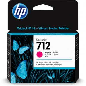 HP 712 DesignJet Ink Cartridge 29-ML Magenta 3ED68A