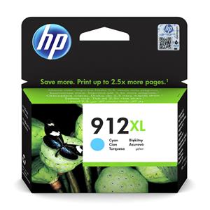HP 912XL High Capacity Cyan Ink Cartridge 3YL81AE