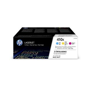 HP 410X High Yield Cyan Magenta Yellow Laserjet Toner Cartridge CF252XM [Pack of 3]
