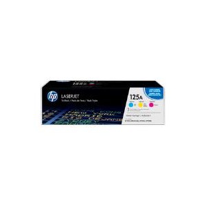 HP 125A Toner Cartridge Pack of Cyan, Magenta and Yellow