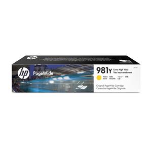 HP 981Y Extra High Yield PageWide Ink Yellow Cartridge