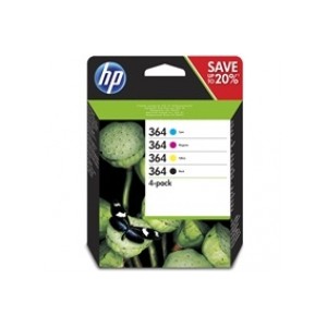 HP 364 Cyan/Magenta/Yellow/Black Ink Cartridges Combo 4-PACK