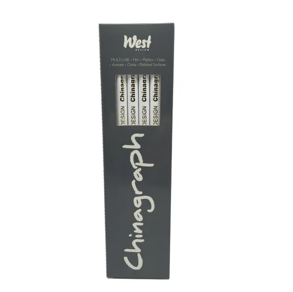 West Design Chinagraph Pencil White [Pack of 12]