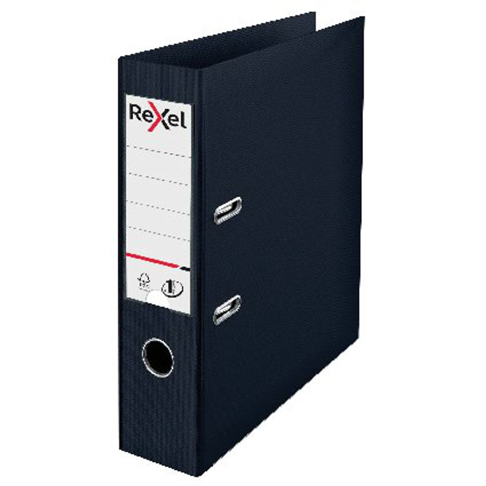 Rexel Choices 75mm Lever Arch File Polypropylene A4 Black