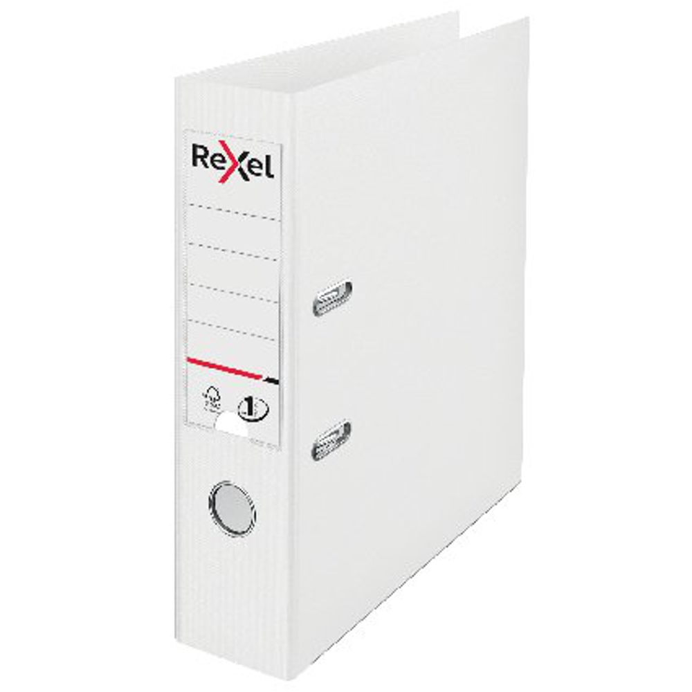 Rexel Choices 75mm Lever Arch File Polypropylene A4 White