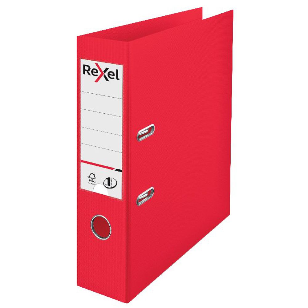 Rexel Choices 75mm Lever Arch File Polypropylene A4 Red