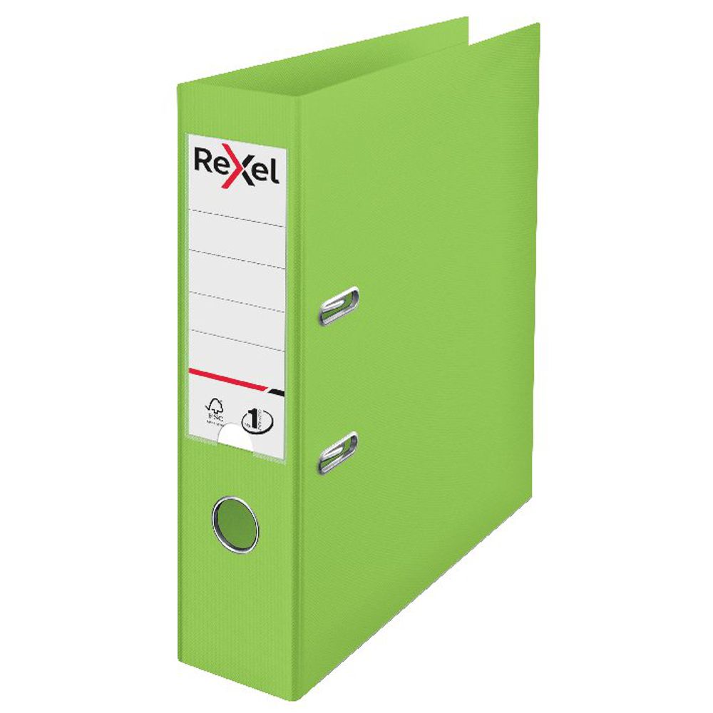 Rexel Choices 75mm Lever Arch File Polypropylene A4 Green
