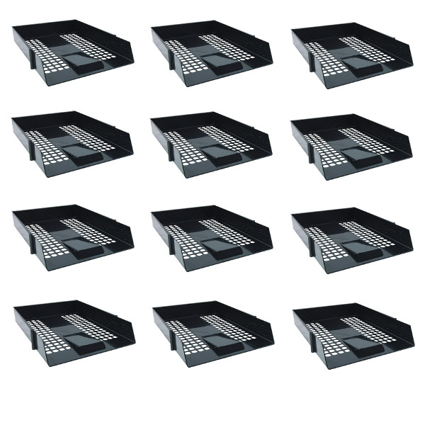 Letter Tray Black [Pack of 12]