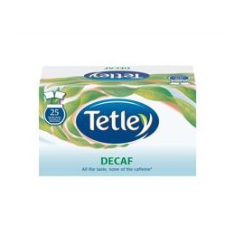 Tetley Decaffeinated Tea Bags Individually Wrapped and Enveloped (Pack 25) - 0403255