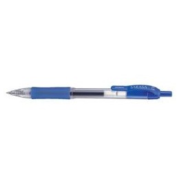 Zebra Sarasa Retractable Rollerball Gel Ink Pen Fine Blue [Pack of 12]