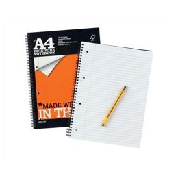 Silvine Notebook Wirebound Perforated Punched Ruled A4 [Pack of 6]