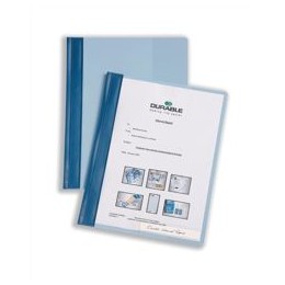 Durable Clear View Report Folder A4 Dark Blue [Pack of 50]