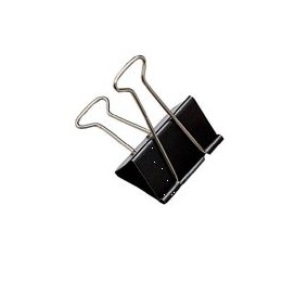 Foldback Clip 24mm Black [Pack of 10]