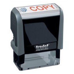 Trodat Office Printy Stamp Self-inking Copy 18x46mm Red and Blue