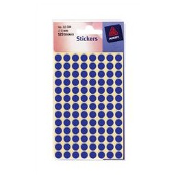Avery Packets of Labels 8mm Blue [10x520 Labels]