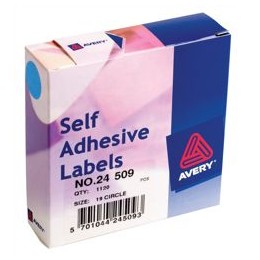 Avery Label Dispenser 19mm Blue [1120 Labels]
