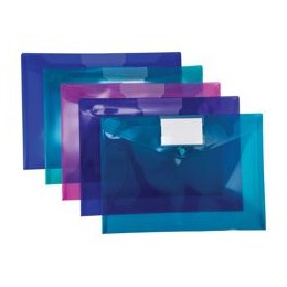 Snopake Polyfile ID Wallet File Polypropylene with Card Holder A4 Electra Assorted [Pack of 5]