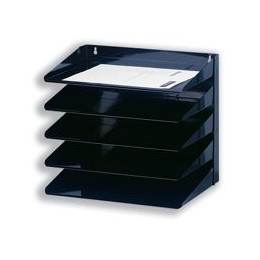 Avery Letter Rack 5-Tier Steel Black
