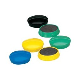 Bi-Office Round Magnets 30mm Assorted [Pack of 10]