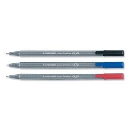 Staedtler Triplus Fineliner Pen Ergonomic Barrel 0.8mm Assorted [Pack of 10]