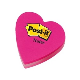 Post-It Heart Shaped Notes Pink [225 Sheets]