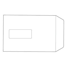 Value Everyday Envelopes C5 White Pocket Window Self Seal 100GSM 229x162mm (Pack 500) - 16084