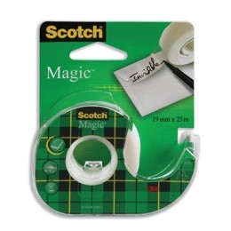 Scotch Magic Invisible Tape 19mmx25m with Handheld Dispenser