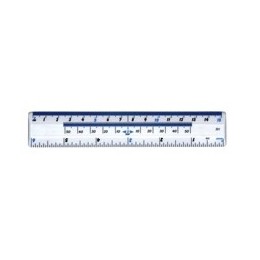 Value Plastic Ruler 15cm Clear - 820006/2