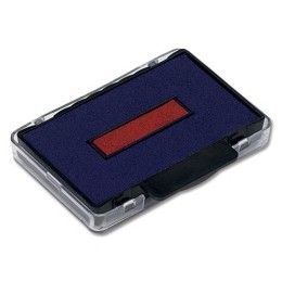 Trodat 6/53/2 Replacement Stamp Pad Fits Professional 5203/5440/5440/L/5253 Blue/Red (Pack 2) - 78254