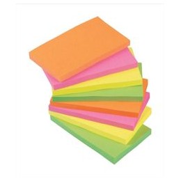 Value StickN Neon Notes 76x127mm [Pack of 12]