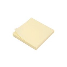 Extra Sticky Re-Move Notes 76x76mm Neon Yellow [Pack of 12]