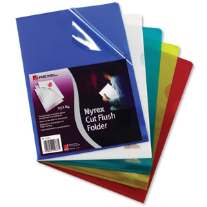 Rexel Nyrex Cut Flush Folder Clear [Pack of 25] alternative image 2