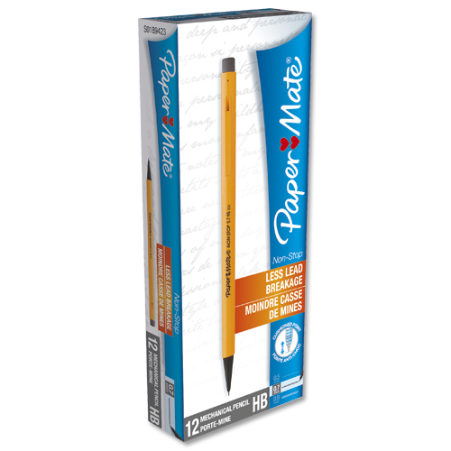 PaperMate Pencil Non-Stop HB Yellow Barrels [Pack of 12] alternative image 2