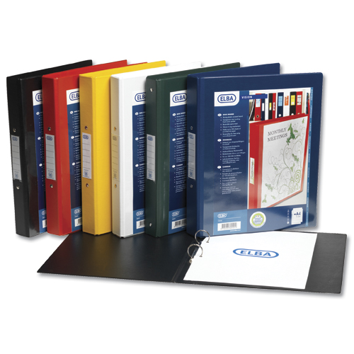 Elba Vision 2-Ring Binder A4 25mm Black alternative image 2