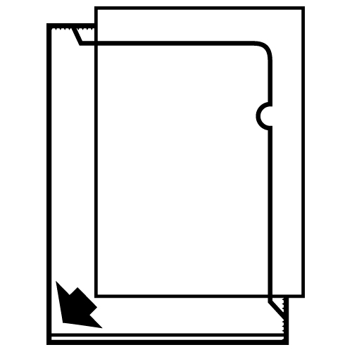 Nyrex Cut Back Folder A4 PVC Clear [Pack of 25] alternative image 2