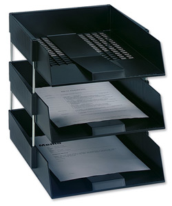 Avery System Letter Tray Black alternative image 2