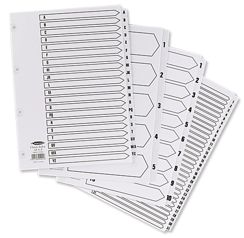 Concord Index A4 1-10 Clear Tabs alternative image 2