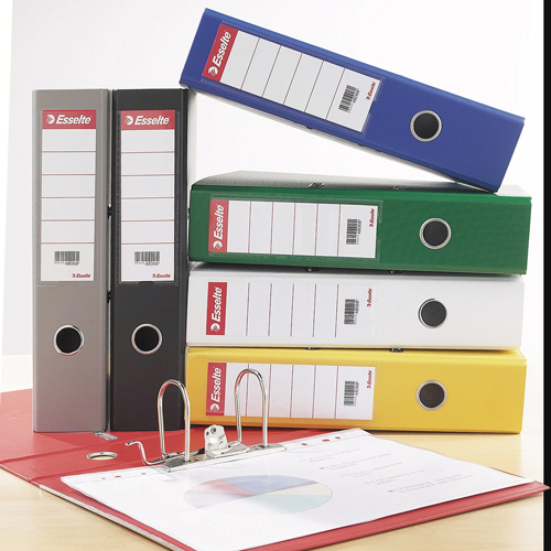 Esselte A4 Lever Arch File PVC 75mm Black [Pack of 10] alternative image 3