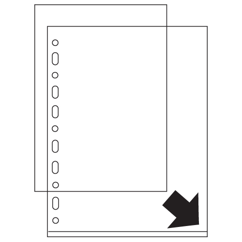 Nyrex Heavy Duty Punched Pocket Side and Top Opening [Pack of 25] alternative image 2
