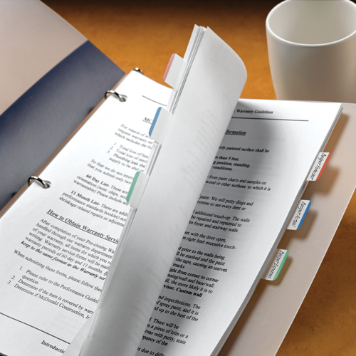 Post-It Strong Index Tabs Red, Green and Blue [Pack of 66 Tabs] alternative image 2