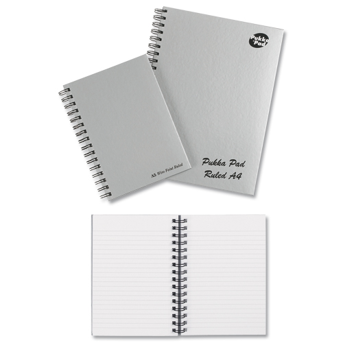 Pukka Pad Wirebound Book A4 Silver [Pack of 5] alternative image 2