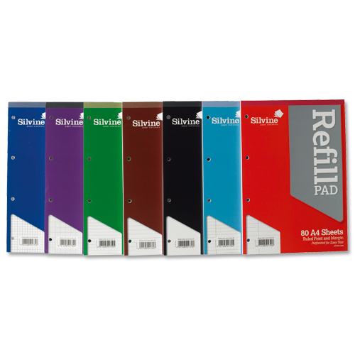 Silvine Refill Pad A4 80 Leaf Ruled [Pack of 6] alternative image 2