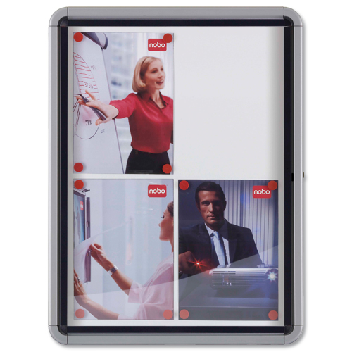 Nobo External Metal Glazed Case 9 x A4 alternative image 2