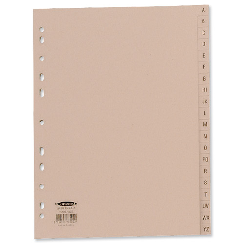 Concord Divider A4 A-Z Buff alternative image 2