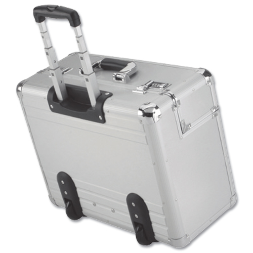 Alumaxx Omega Trolley Pilot Case Silver - 45122 alternative image 2