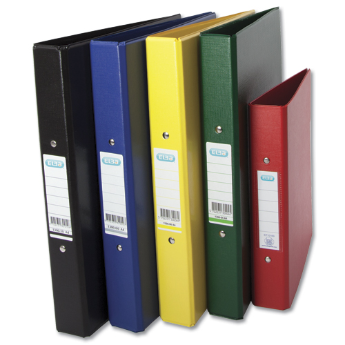 Elba A5 Ring Binder 2 O-Ring Black [Pack of 10] alternative image 3