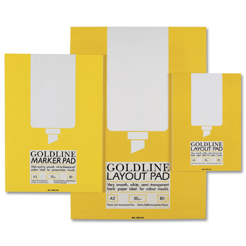 Goldline Layout Pad A4 alternative image 2