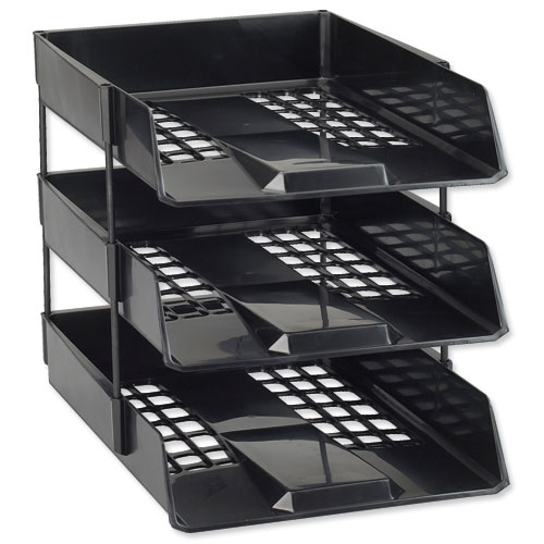 Avery Myers Duet Letter Tray Black alternative image 2